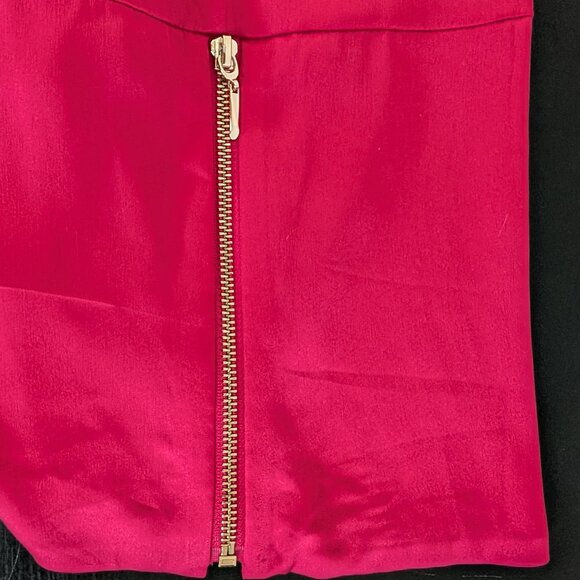 Long Sleeve V-Neck Empire Waist Blouse- Hollywood Pink Sz. 4 - Picture 11 of 15